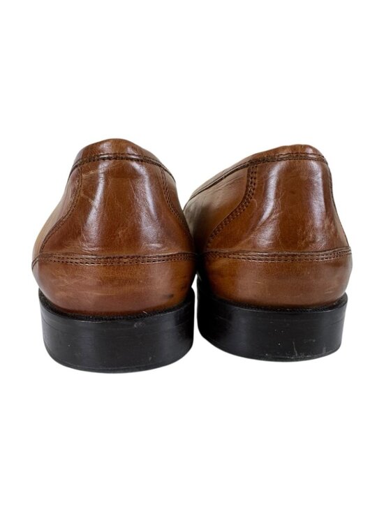 Johnston Murphy Cellini Mens 11M Brown Leather Tassel Loafer Dress Classic Slip